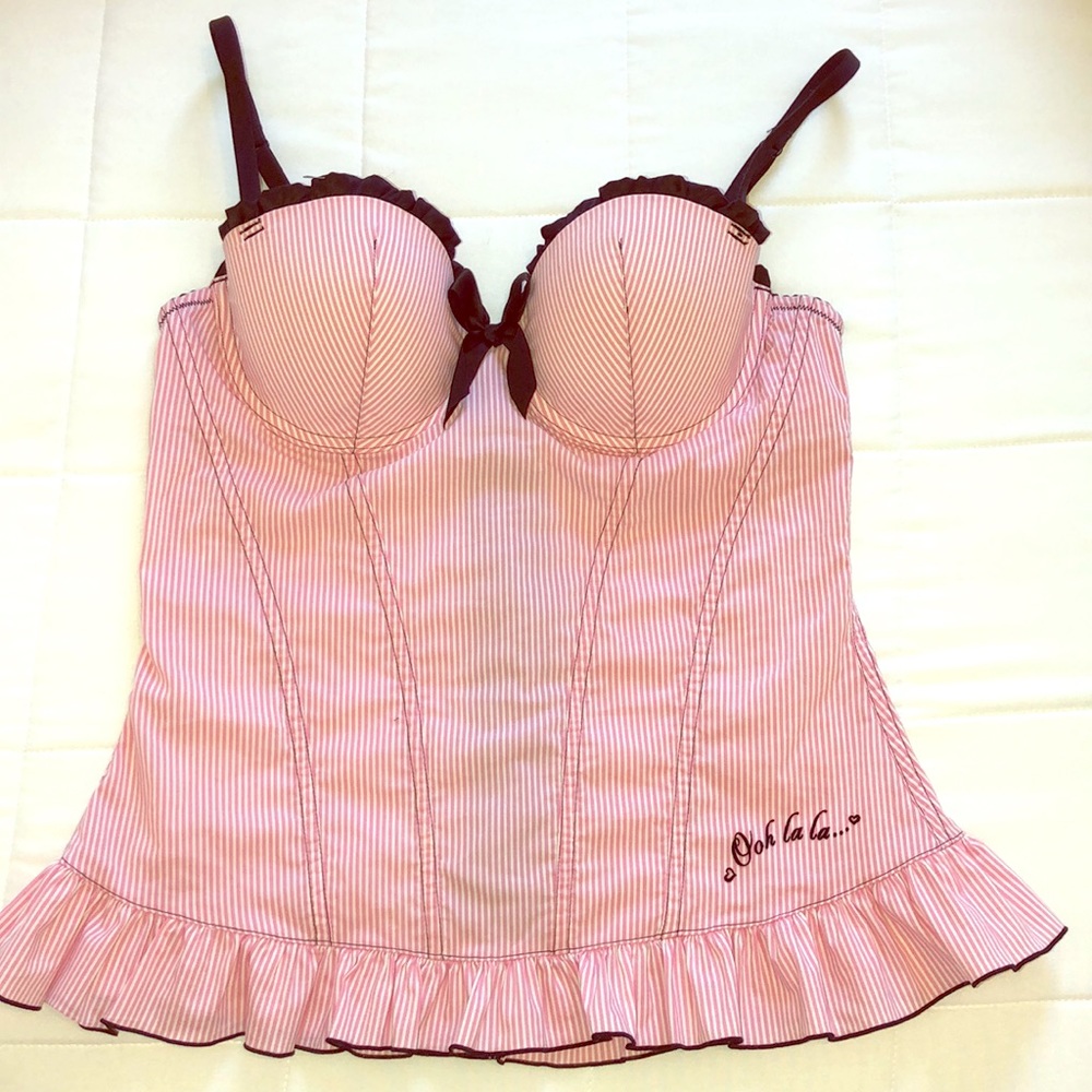 Ooh Lala... Pink Bustier Size Medium